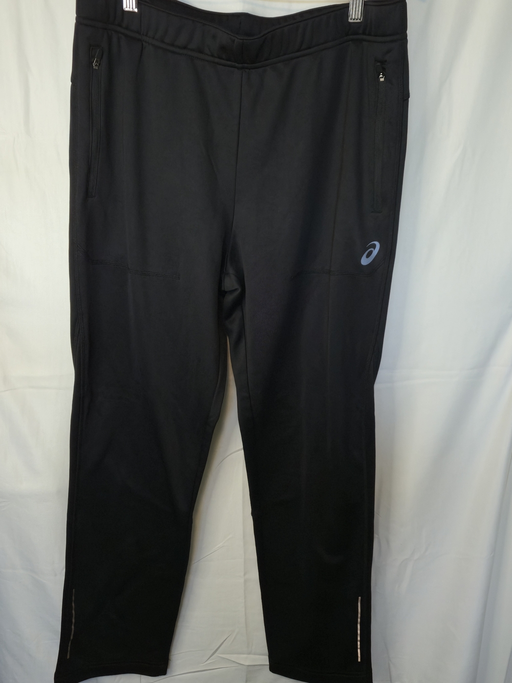 Asics Black Performance Track Pants With Reflective Accents07223